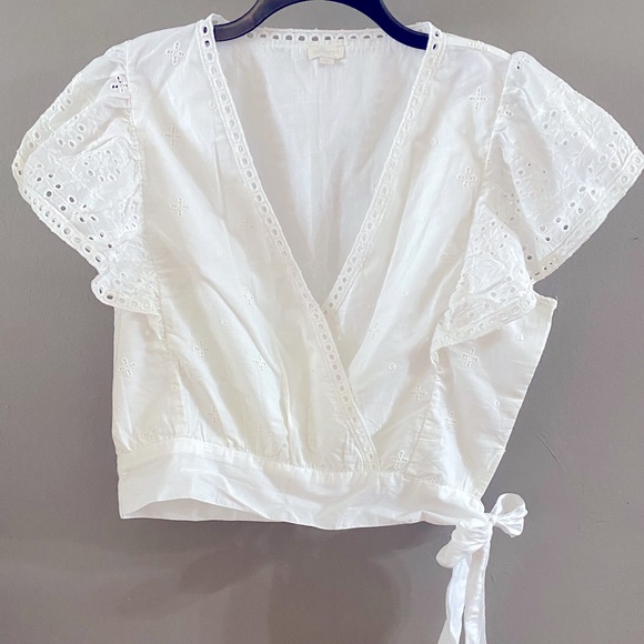 Jennifer & Grace Tops - JENNIFER & GRACE EYELET TOP